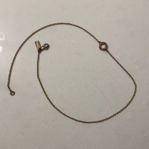 Coach necklace. 17 inches long